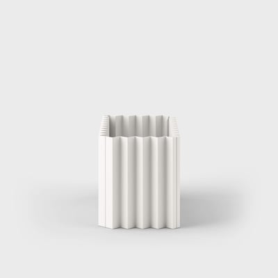 Tess Planter - Short Rectangle / Smooth Plaster (TR-PLS)