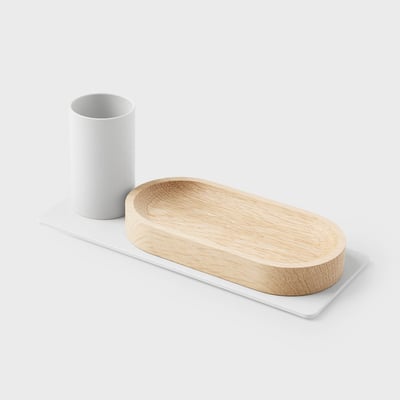 Cody Desktop Organizer - Smooth Plaster (TR-PLS)