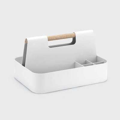 Elin Desk Caddy - Smooth Plaster (TR-PLS)