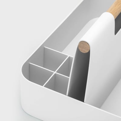 Elin Desk Caddy - Smooth Plaster (TR-PLS)