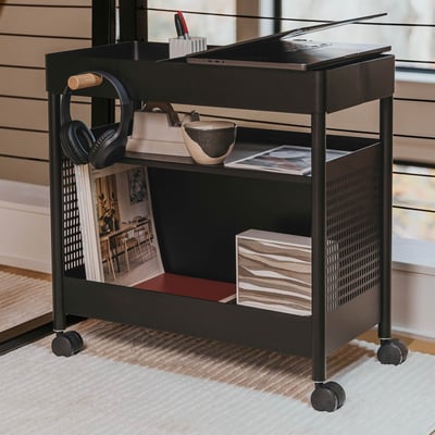 Nomad Storage Cart - Smooth Plaster (TR_PLS) / No Casters