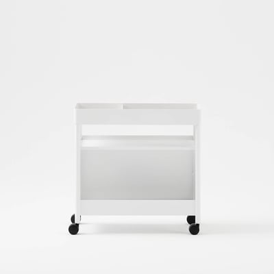 Nomad Storage Cart - Smooth Plaster (TR_PLS) / With Casters