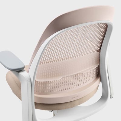 Breck Office Chair - Blush (2AV-IK) / Snow (TR-UFM)
