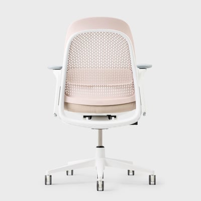 Breck Office Chair - Blush (2AV-IK) / Snow (TR-UFM)