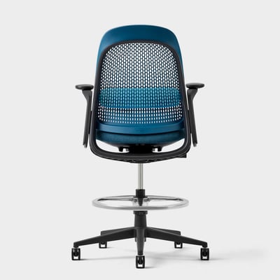 Breck Stool - Lagoon (3L-TN) / Black (TR-F)