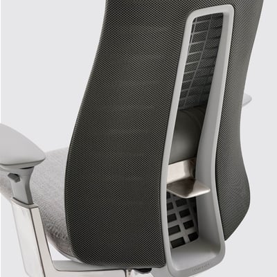 Fern Mesh Office Chair - River Rock / SFES-U0-7S14A2,LW_A,MB_RR,TR_7,PM_P