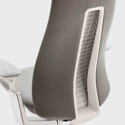 Fern Leather Outlet Chair - Brisa Ash (XG-22) / Aluminum / Polished Aluminum (PM-P)