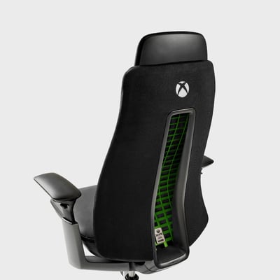 Haworth x Xbox: Fern Gaming Chair - Digital Knit / Black (XQ2_CB) / No