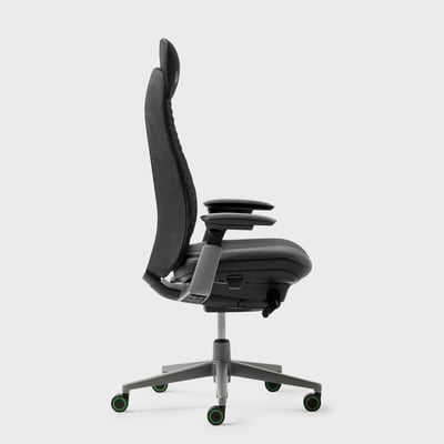 Haworth x Xbox: Fern Gaming Chair - Digital Knit / Black (XQ2_CB) / No
