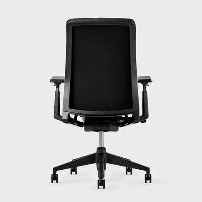 Very Black Leather Outlet Chair - No