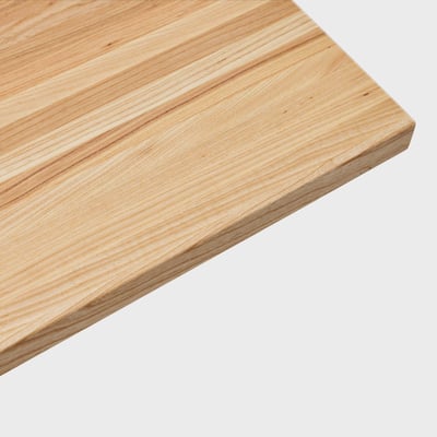 Elements Wood Desk - Desert Rose - Clear on Ash (S_CA) / 29X58 / Straight Leg