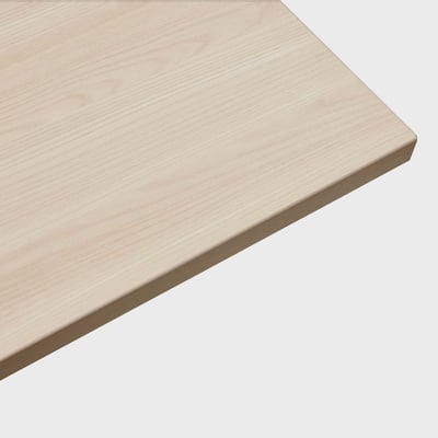 Elements Laminate Top Flare Leg Desk - Laminate/29X58 / Flare Leg / Field Elm (H_KP)/Charcoal (TR_K)