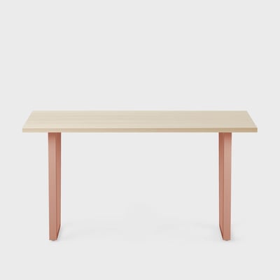 Elements Laminate Desk - Desert Rose - Field Elm (H_KP) / 29X58 / Straight Leg