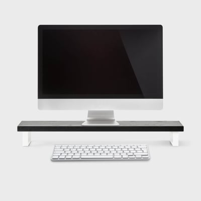 Elements Monitor Stand - Ink on Ash (S_IA) / Smooth Plaster (TR-PLS)