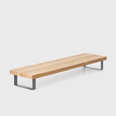 Elements Monitor Stand - Clear on Ash (S_CA) / Stone (S-ST)