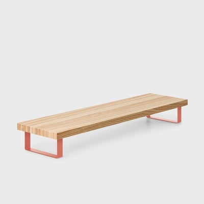Elements Monitor Stand - Clear on Ash (S_CA) / Terracotta (S-TC)