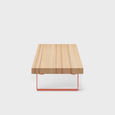 Elements Monitor Stand - Clear on Ash (S_CA) / Terracotta (S-TC)