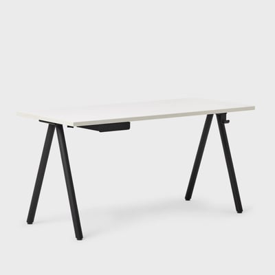 Metro Desk - Linen (H-WL) / 24 x 48 / Black (TR-K)