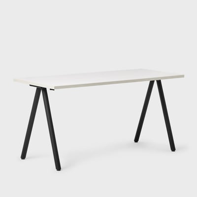 Metro Desk - Linen (H-WL) / 24 x 48 / Black (TR-K)