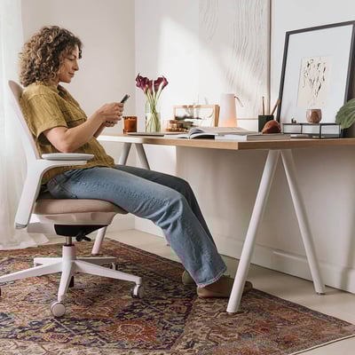 Metro Desk - Linen (H-WL) / 24 x 48 / Black (TR-K)