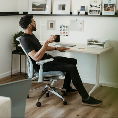 Jive Desk with C-Leg Base - Field Elm (H-KP) / 24D x 48W / Charcoal (TR-K)