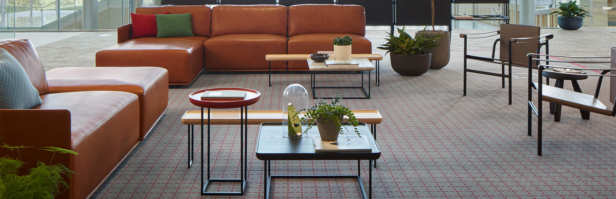 Haworth Cassina furniture in a lobby space