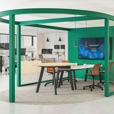 Haworth furniture inside a Pergola workspace