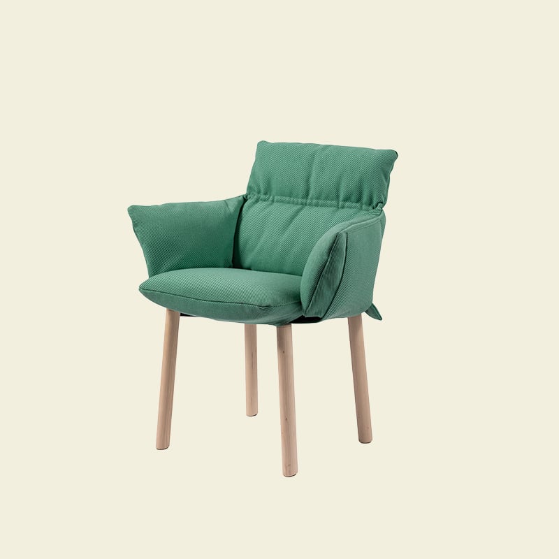 Haworth Ludina chair in green upholstery