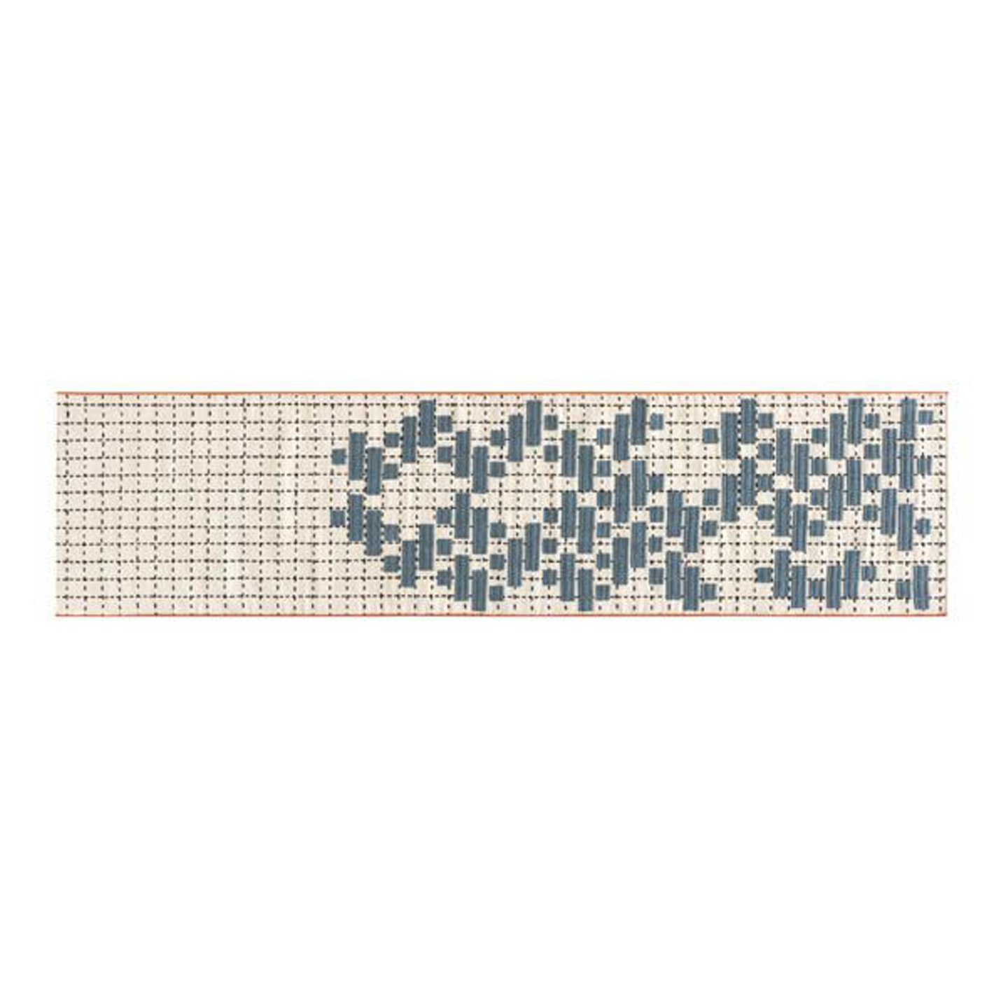 Haworth Bandas Space Rug in white and blue color