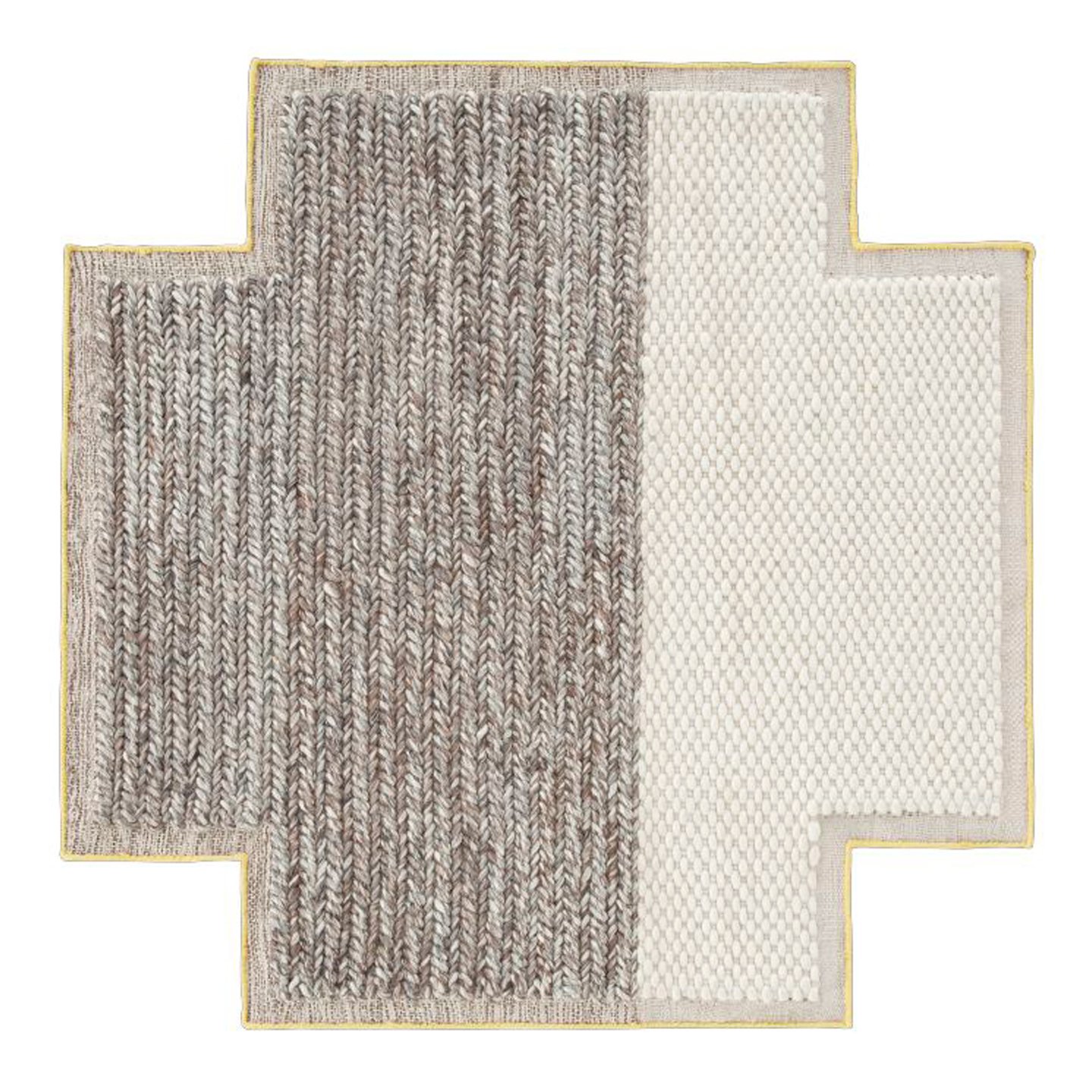 Haworth Mangas Space Rug in grey and white