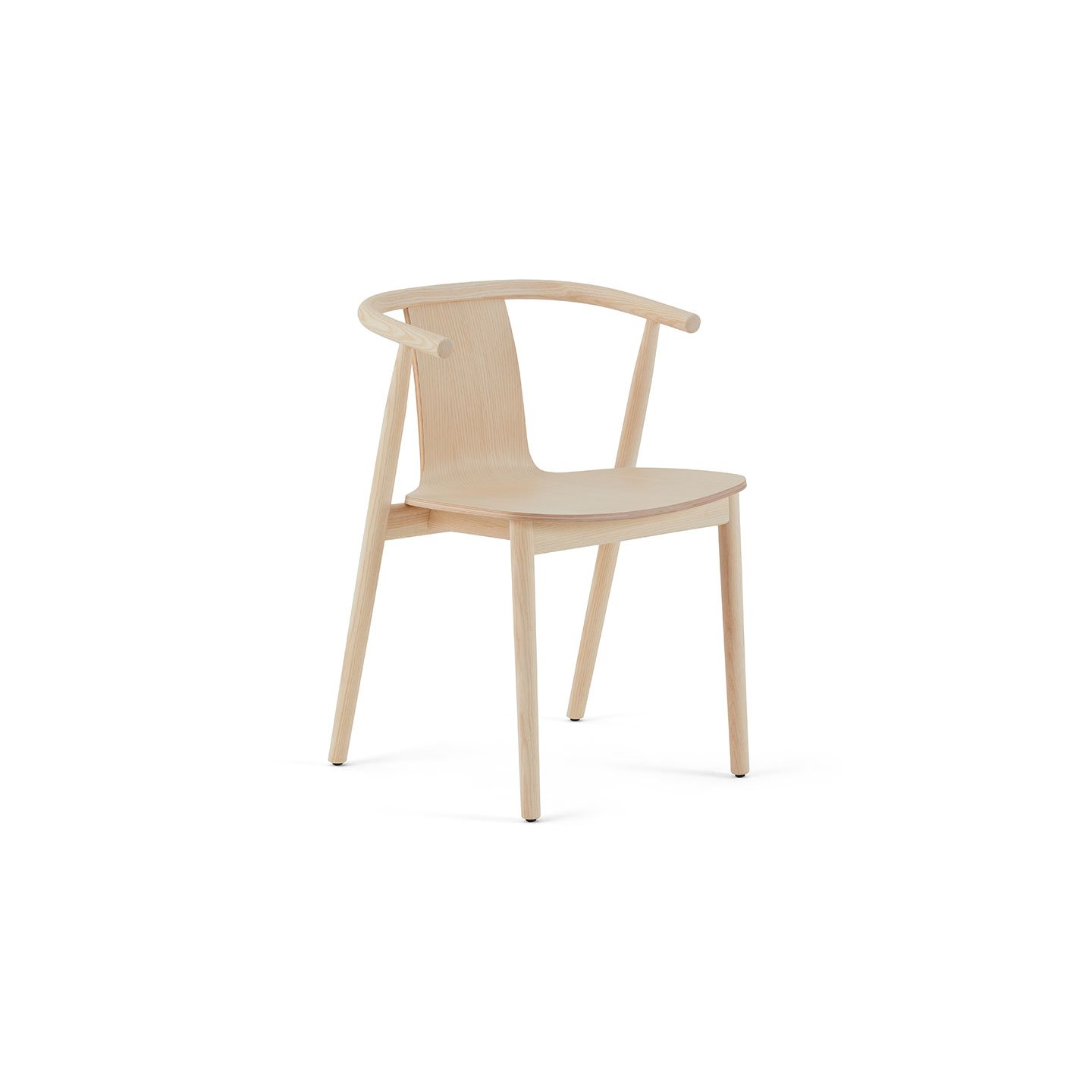 Haworth Bac chair in light brown wood