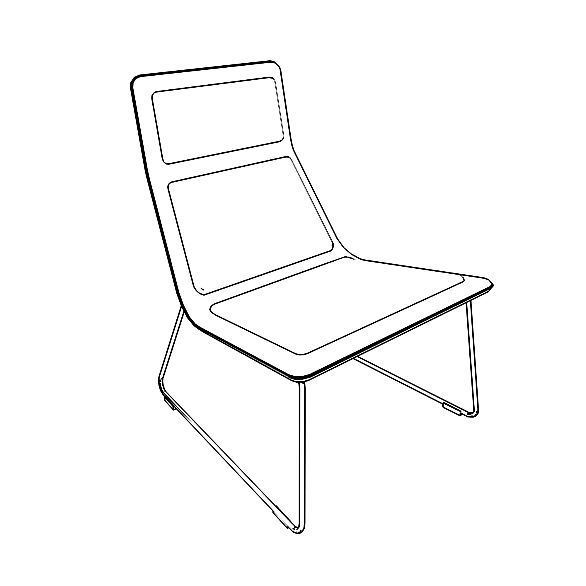 See Haworth Low Pad Lounge Chair