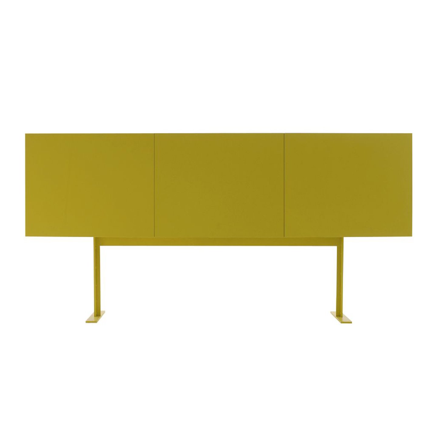 Luxor Credenza in yellow with three cabinets