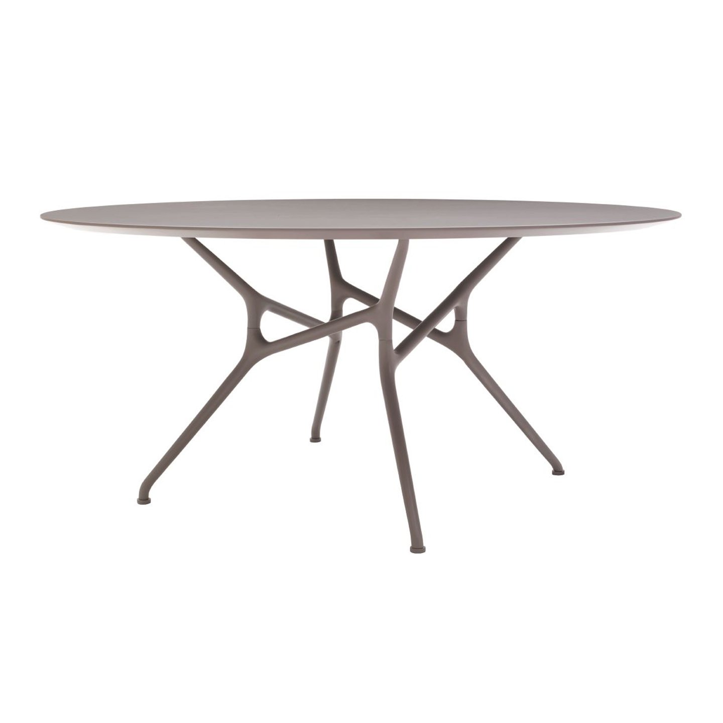 Haworth Branch Table with matte circular top and 4 legs 